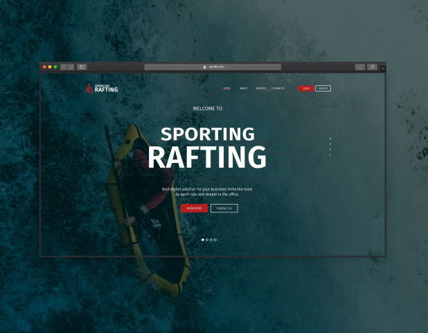 Sporting rafting
