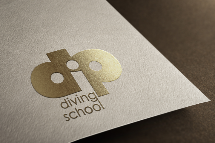 Логотип для школы дайвинга ''Dip''