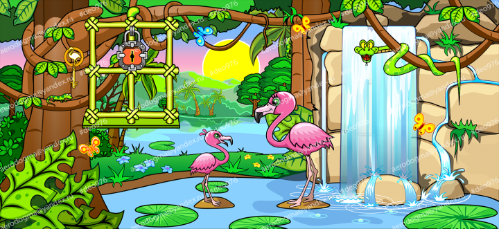 Игровая локация "фламинго"