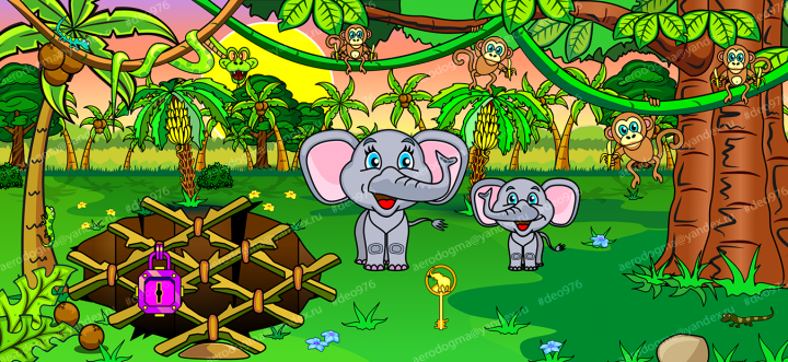 Игровая локация "слоны"