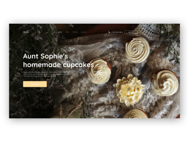 Aunt Sophie's homemade cupcakes