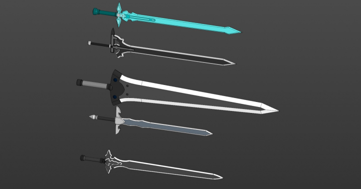 Kirito Swords (Sword Art Online)