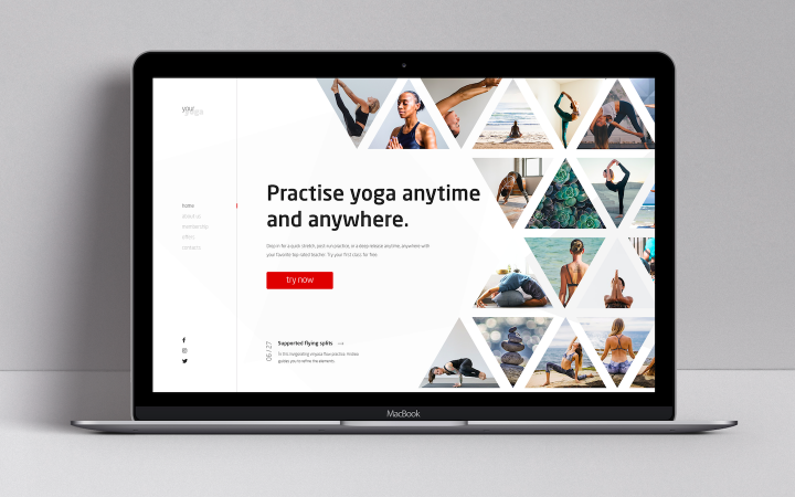 Web Design | Online yoga classes