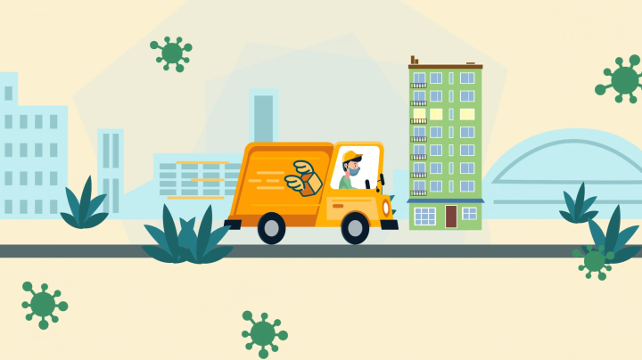 Delivery Service promotional 2D motion