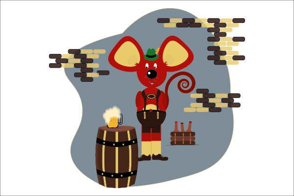 Иллюстрация мышонок-баварец