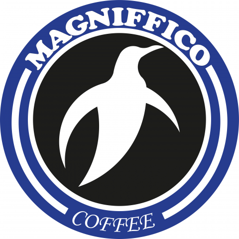 Логотип для кофейни "Magniffico" (золотое сечение)