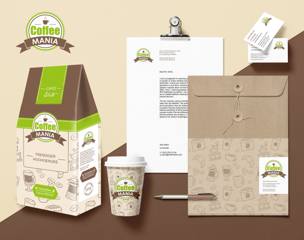 Package design and Branding Identity for Coffemania 