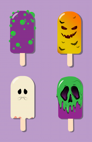 Halloween ice-creams