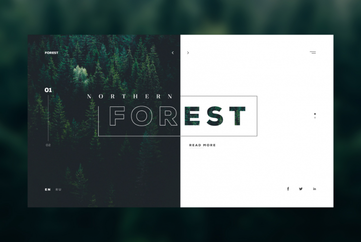 Целевая страница "Forest"