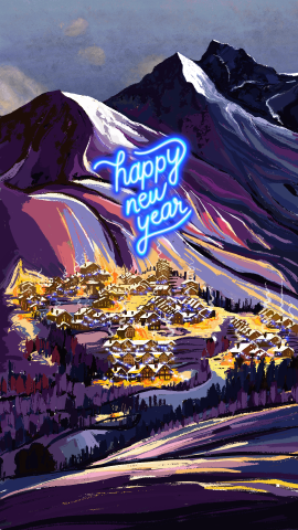 Happy new year animation