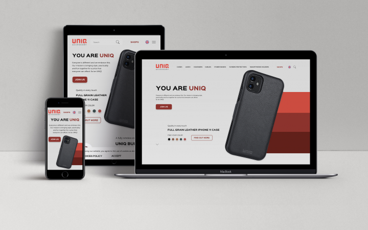 UNIQ website design