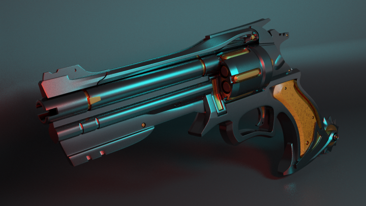 Cyberpunk revolver