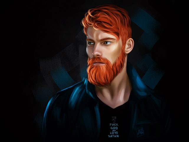 Redhead man (Digital art)
