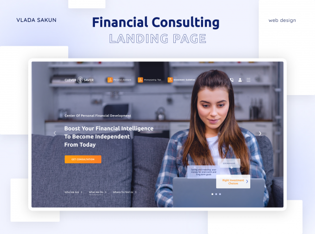 Clever Saver - Financial Consulting Landing Page