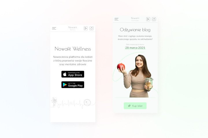 Nowafit (mobile website)