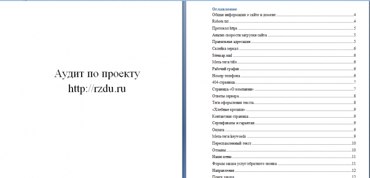 Аудит сайта по контейнерным перевозкам