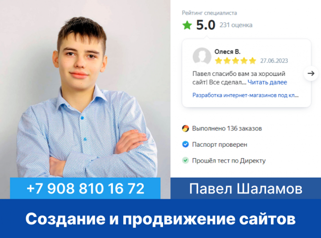 Мой профиль, где 125 отзывов, 57 проектов, паспорт проверен