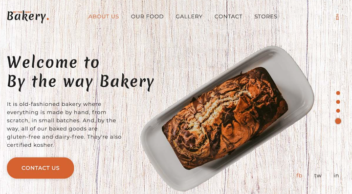 Bakery. Website. Redesign concept. Adobe Ps, Ai