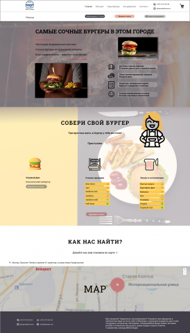 BBQ & Burger American Restaurant Concept
