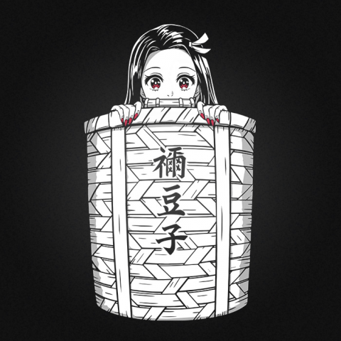 Nezuko in the basket