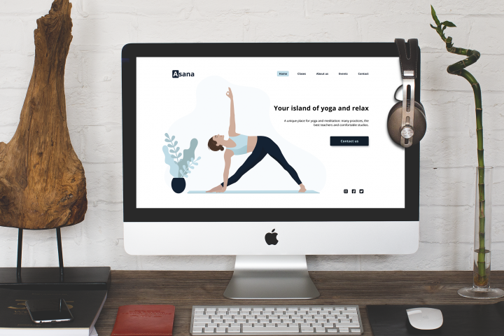 Landing page    "Asana"