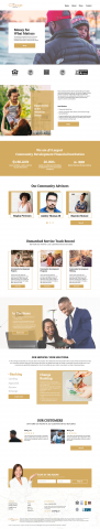 Landing page for Community Development Financial Institution