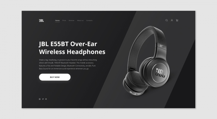  Landing Page  for JBL 