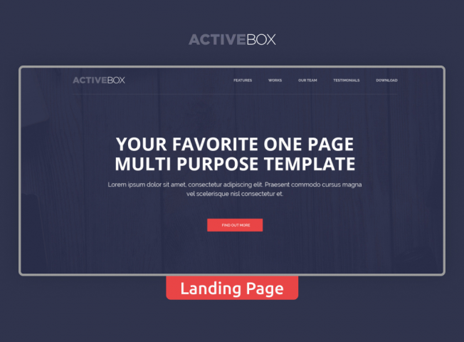   Landing Page