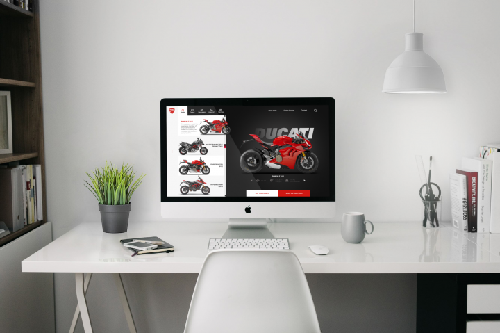 Ducati store website concept