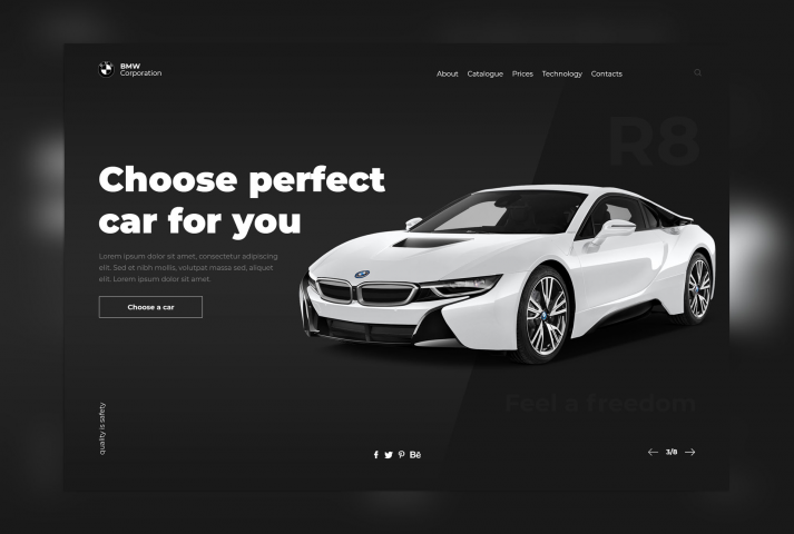 Landing Page -   BMW Corporation