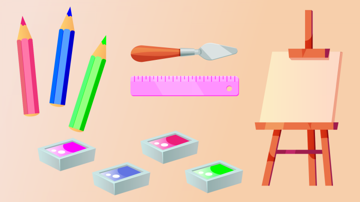 Drawing set in illustrator