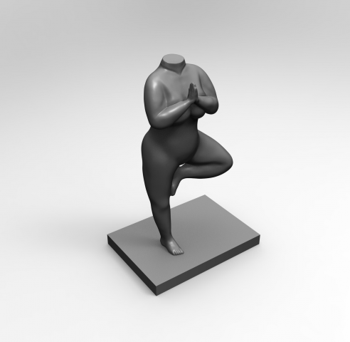 Printable model of a woman