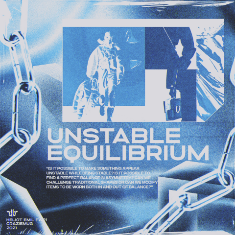 "UNSTABLE EQUILIBRIUM" cover by Craziemug design