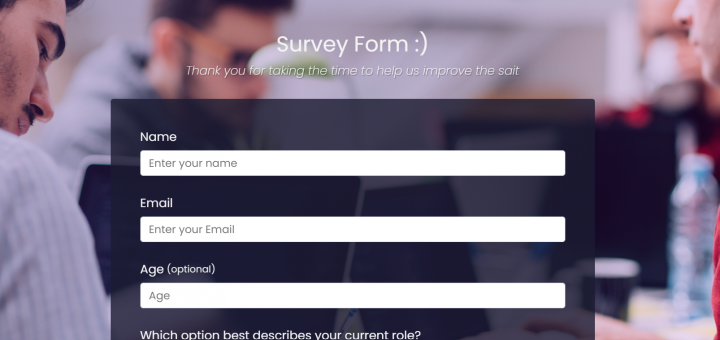 Survey form 