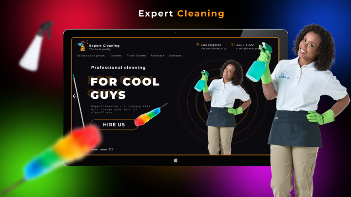 Landing Page  "Expert Cleaning"