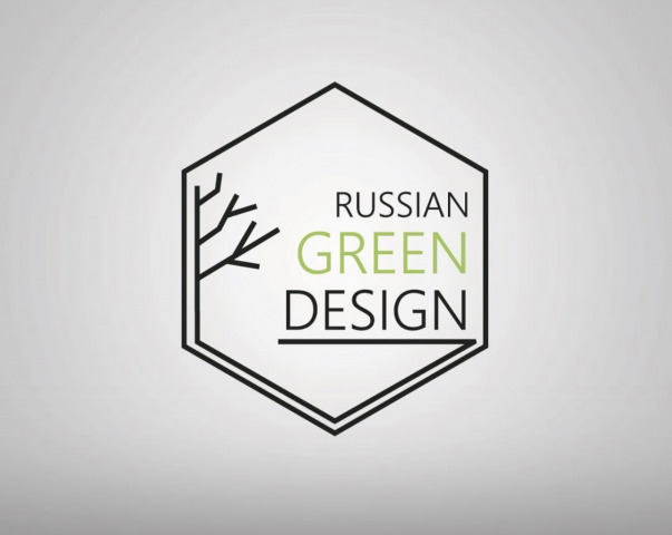 Logo Russian green design