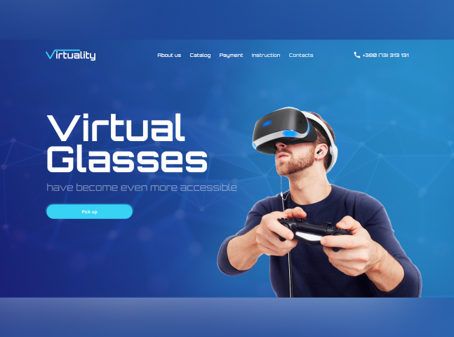 Landing Page Virtual Reality