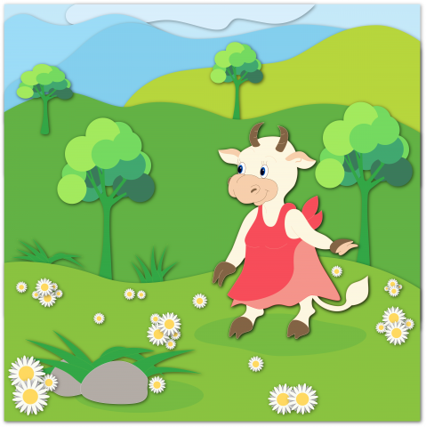 Иллюстрация корова