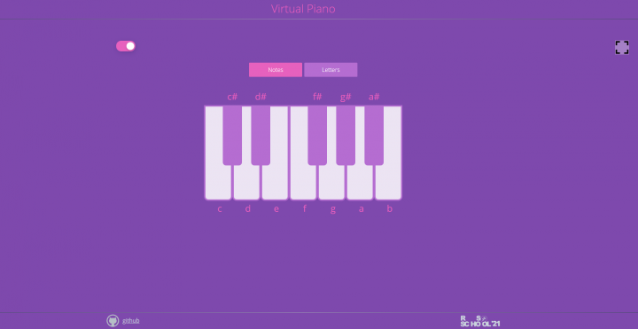 Virtual piano