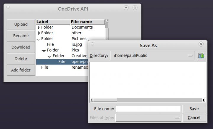One Drive API