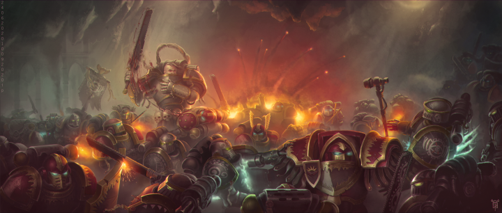 Space marine massacre. Alternative Warhammer 30k