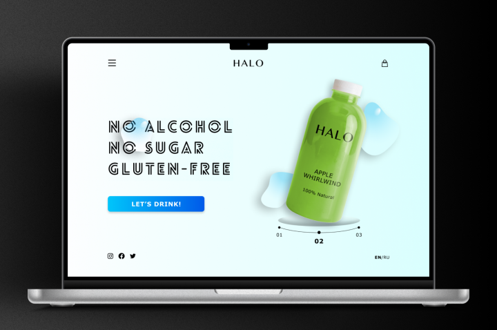 HALO Drinks Store Website