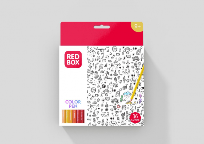 Дизайн упаковки цветных карандашей 