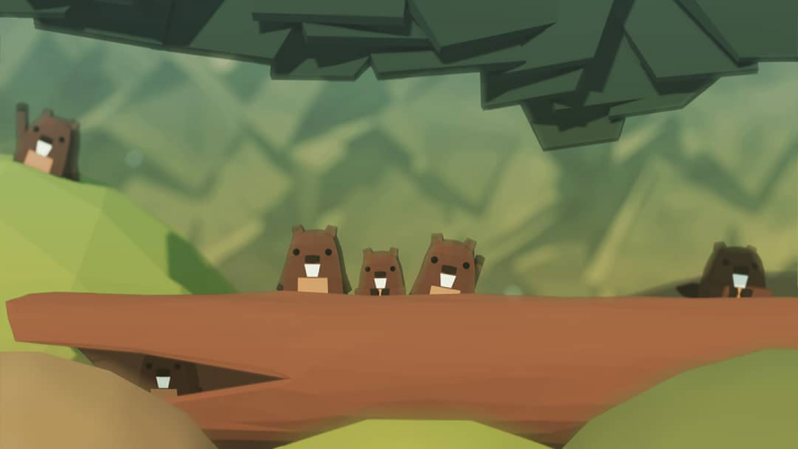 Low-poly beavers