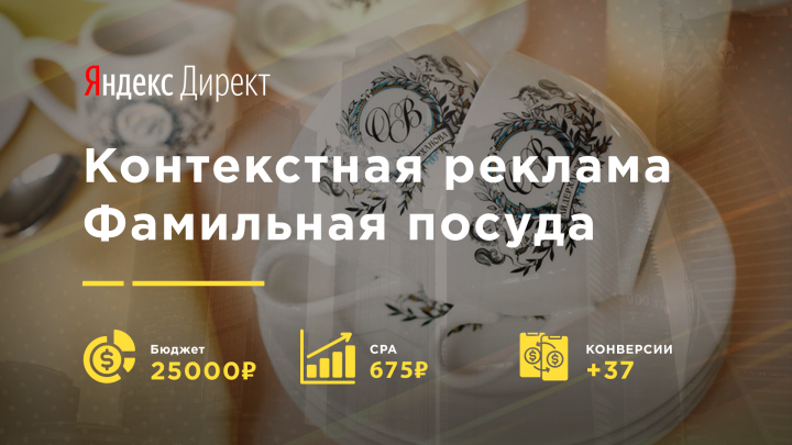 Фамильная посуда | Яндекс Директ
