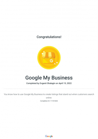   Google My Business