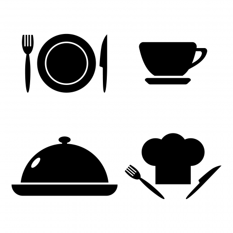 Векторные иконки для ресторана