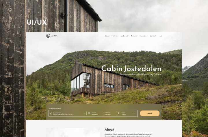 Cabin Jostedalen - Website