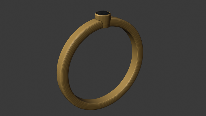 3D модель кольца для печати на 3D принтере