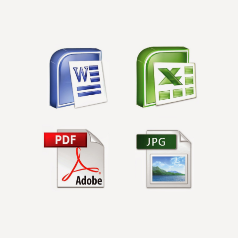 Word, Excel, Pdf, Jpg